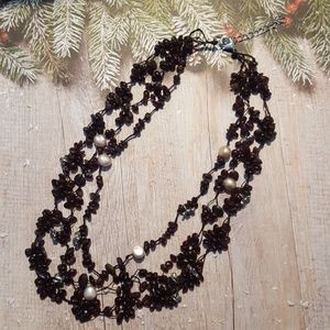 Mozambique Garnet, Freshwater Pearl